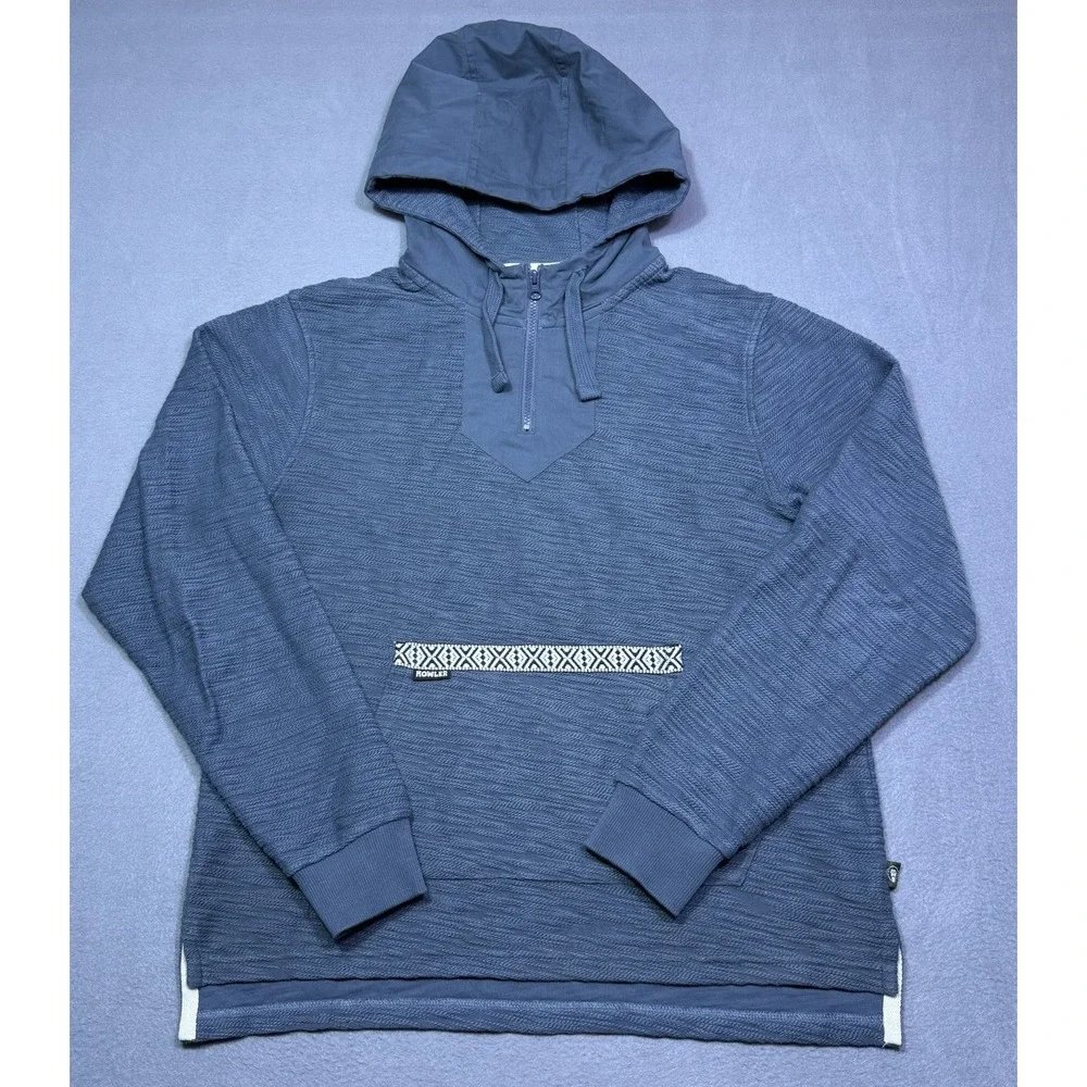 Howler Brothers Shaman Hoodie Mens M Blue 1/4 Zip Pullover Gorpcore